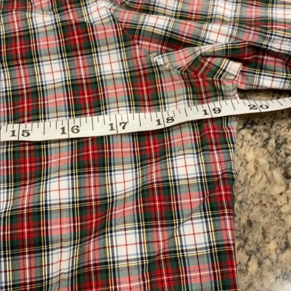 J Crew long sleeve button Plaid pleated Shirt - Picture 7 of 9